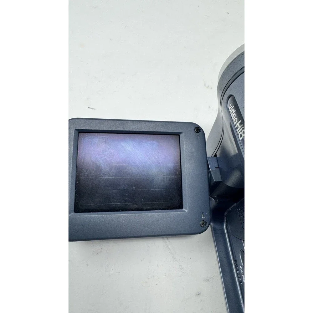 FOR PARTS - Sony Handycam CCD-TRV128 Hi-8 Analog Chrome Blue Camcorder